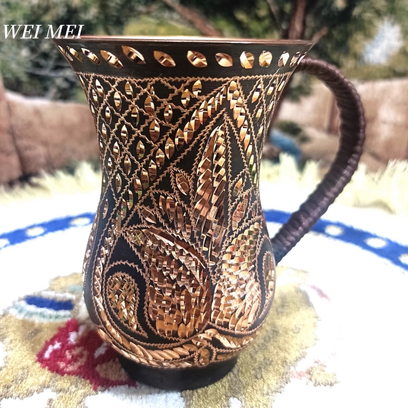 Copper Cocktail Mug - Unique Pattern Random Pure Vintage Copper