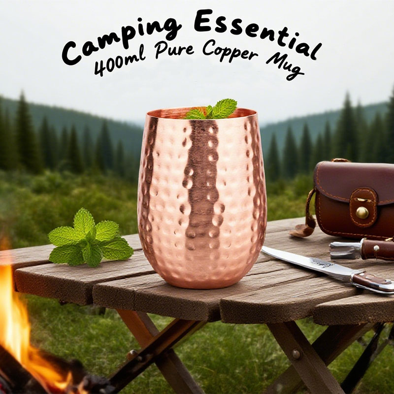 Copper Cocktail Mug - 100% Copper Moscow Mule Mug Durable