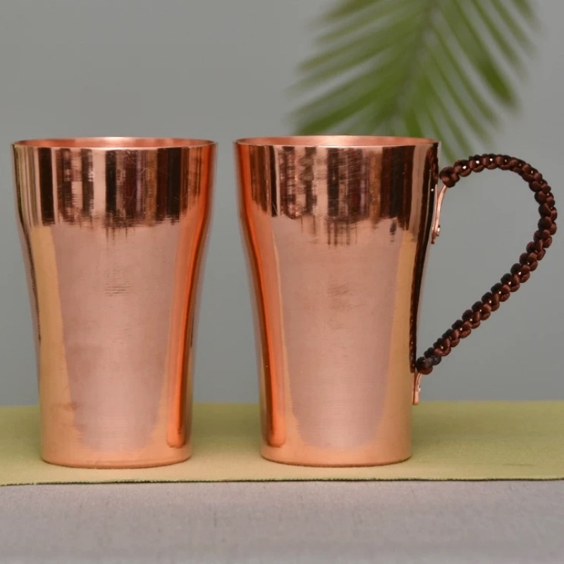 Copper Cocktail Mug - Handcrafted Pure Copper Beer Milk Mug