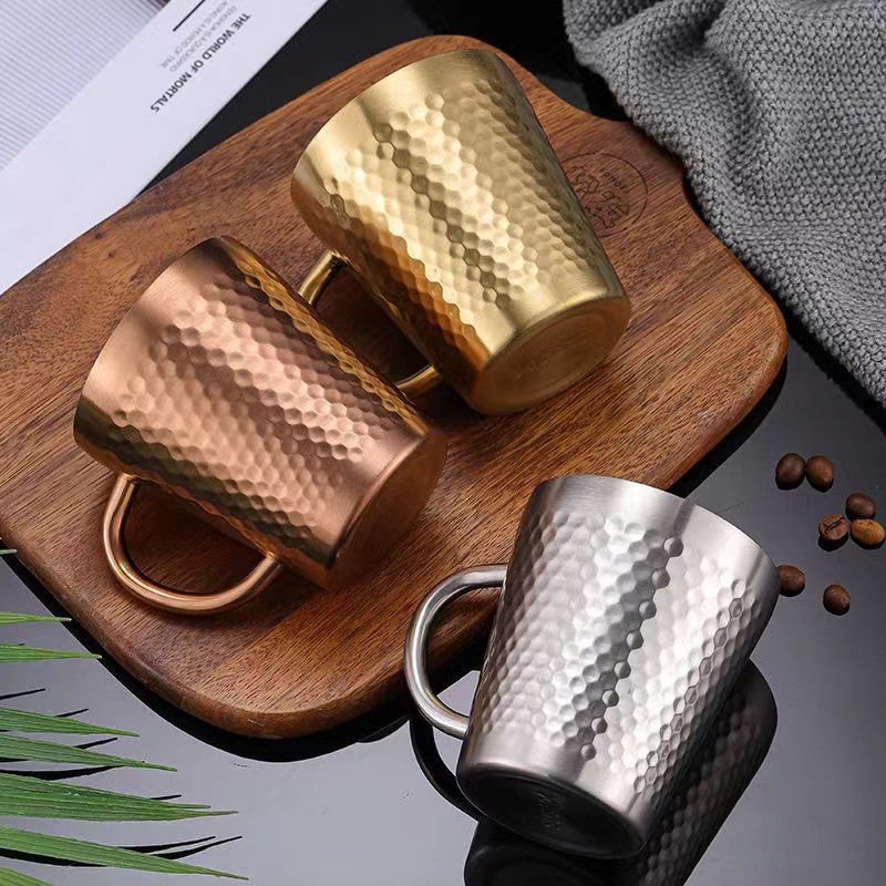 Copper Cocktail Mug - New Double Wall Steel Coffee Cup