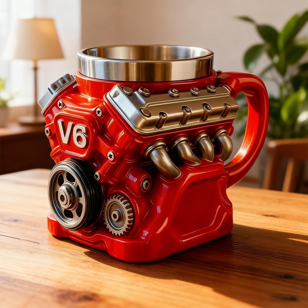 V6 V8 V12 Retro Engine Coffee  - Copper Cocktail Mug 리뷰 및 가격
