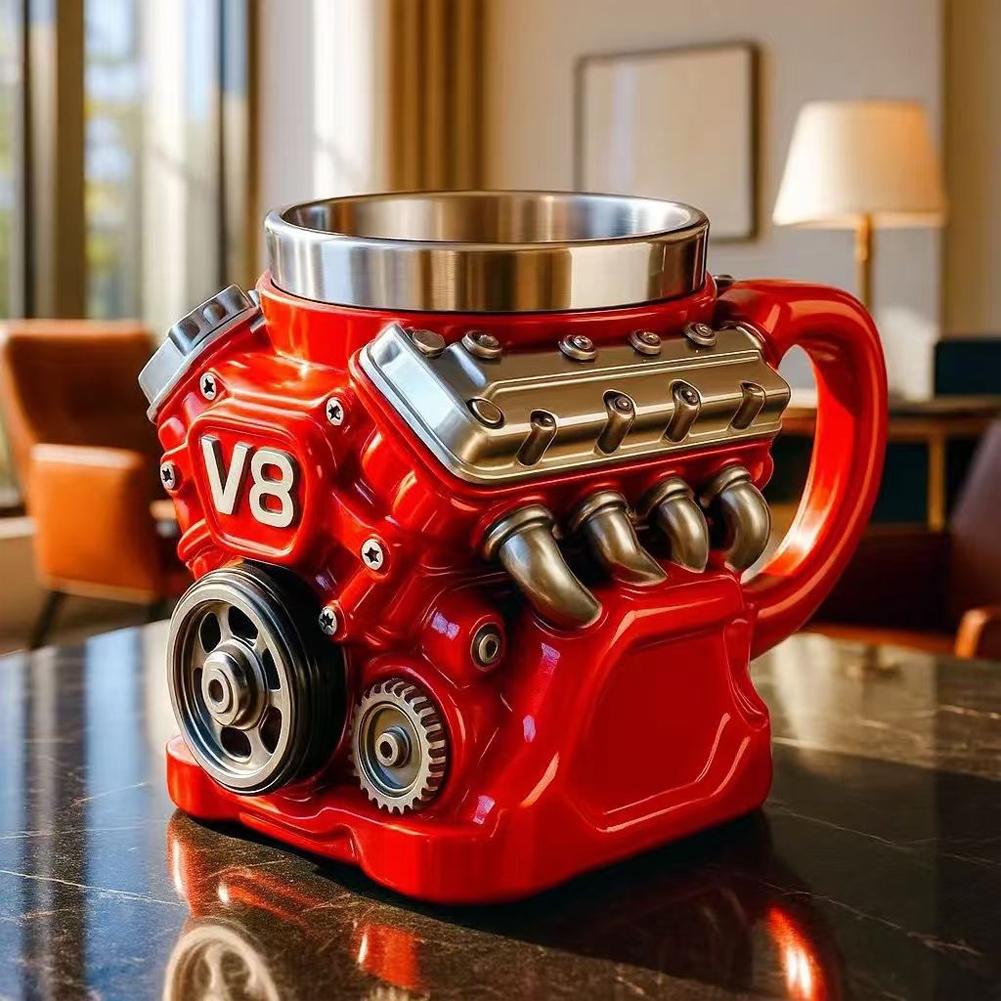 V6 V8 V12 Retro Engine Coffee  - Copper Cocktail Mug 리뷰 및 가격