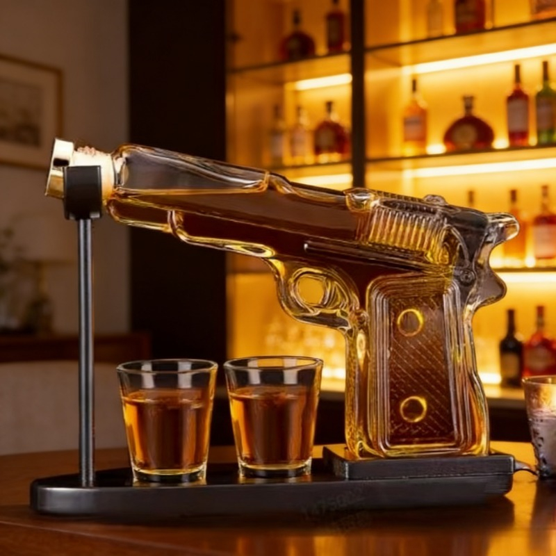 Pistol Shape Whiskey Decanter  - Glass Decanter Whiskey 리뷰 및 가격