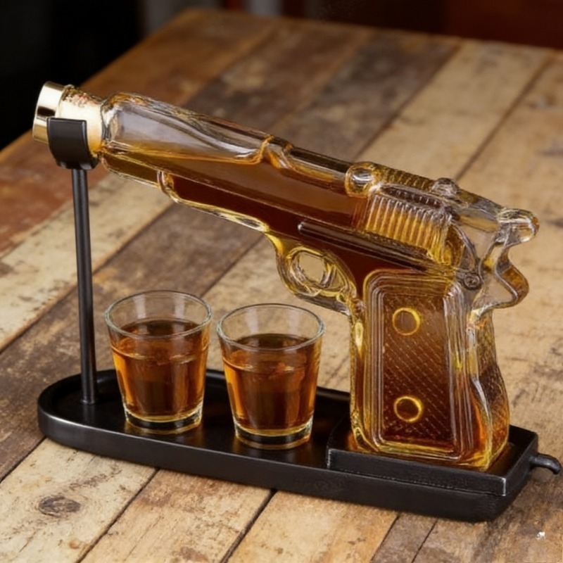 Pistol Shape Whiskey Decanter  - Glass Decanter Whiskey 리뷰 및 가격