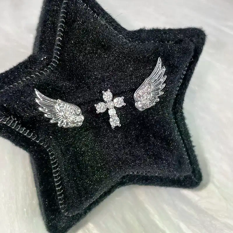 Angel Wings Cross Earrings Lux - Luxury Lifestyle Party 리뷰 및 가격