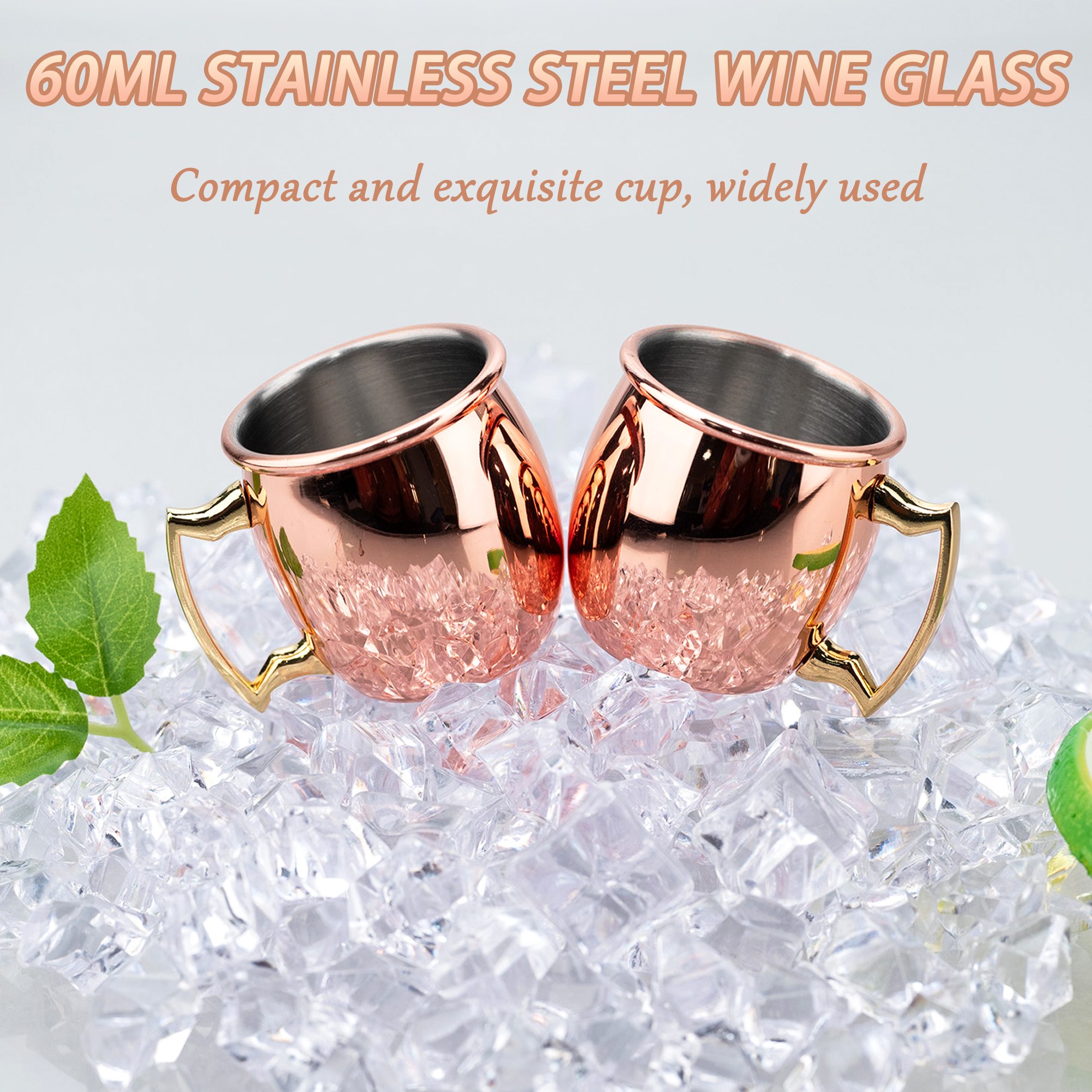 4Pcs 6Pcs 60ml Stainless Steel - Copper Cocktail Mug 리뷰 및 가격