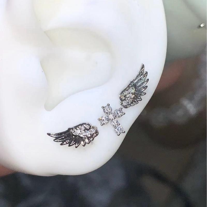 Angel Wings Cross Earrings Lux - Luxury Lifestyle Party 리뷰 및 가격