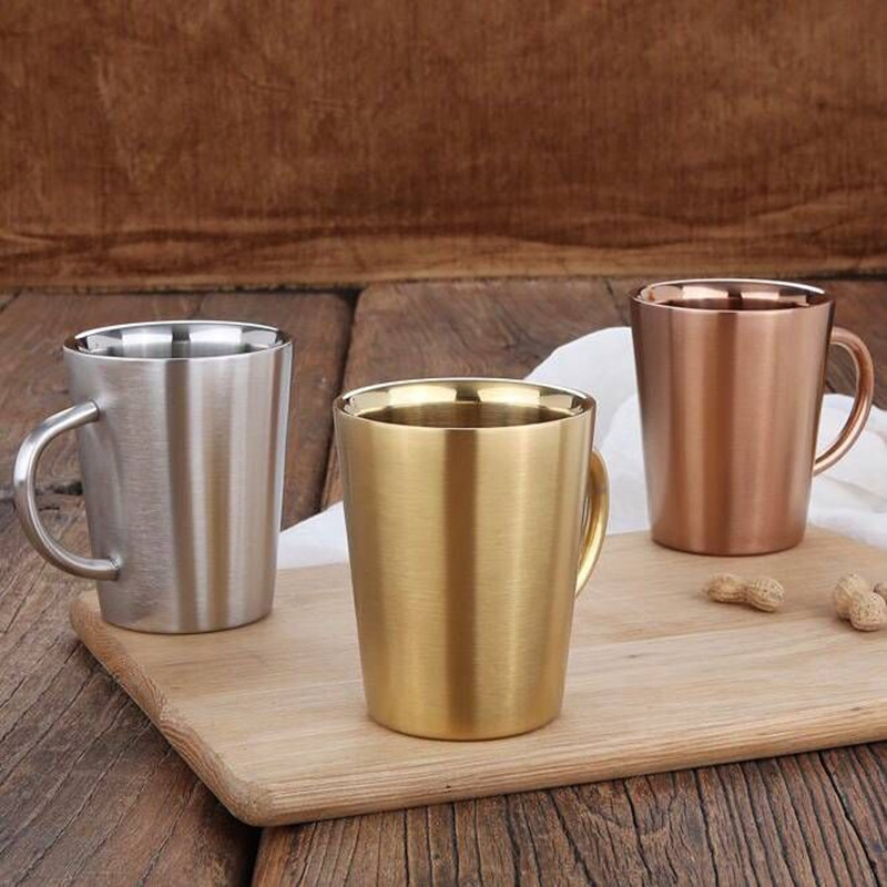 New Double Wall Steel Coffee C - Copper Cocktail Mug 리뷰 및 가격