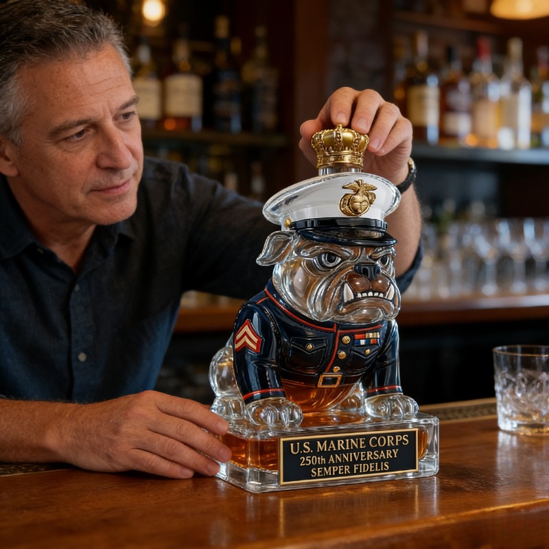 U.S. Marine Corps Bulldog Whis - Glass Decanter Whiskey 리뷰 및 가격