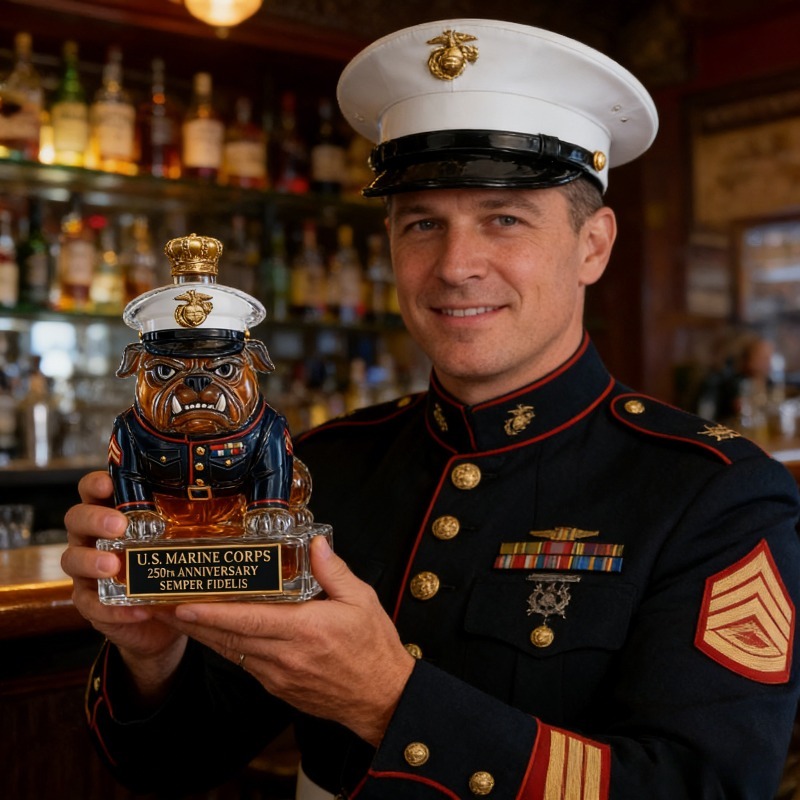 U.S. Marine Corps Bulldog Whis - Glass Decanter Whiskey 리뷰 및 가격