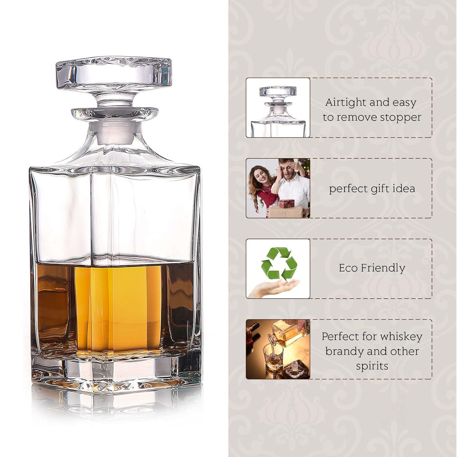 Glass Decanter - Whiskey Decan - Glass Decanter Whiskey 리뷰 및 가격